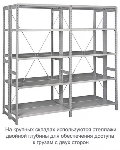 Стеллаж металлический ТСУ 3.4 (3500х1060х500) 7 (усиленный)