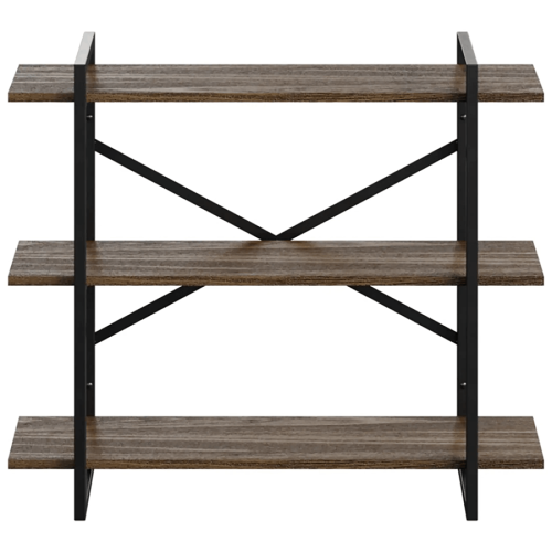 Полка навесная GUTTA 780х920х250 (3 полки) черный/коричневые